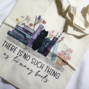 Tote bag- gato en libro